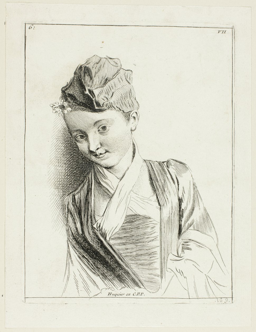 Cabeza de mujer de Anne Claude Philippe Caylus