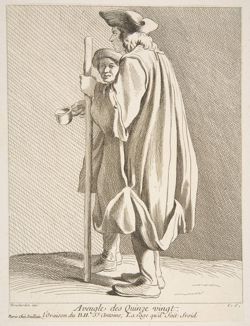 Un hombre ciego del Hospital Quinze-Vingts de Anne Claude Philippe de Caylus