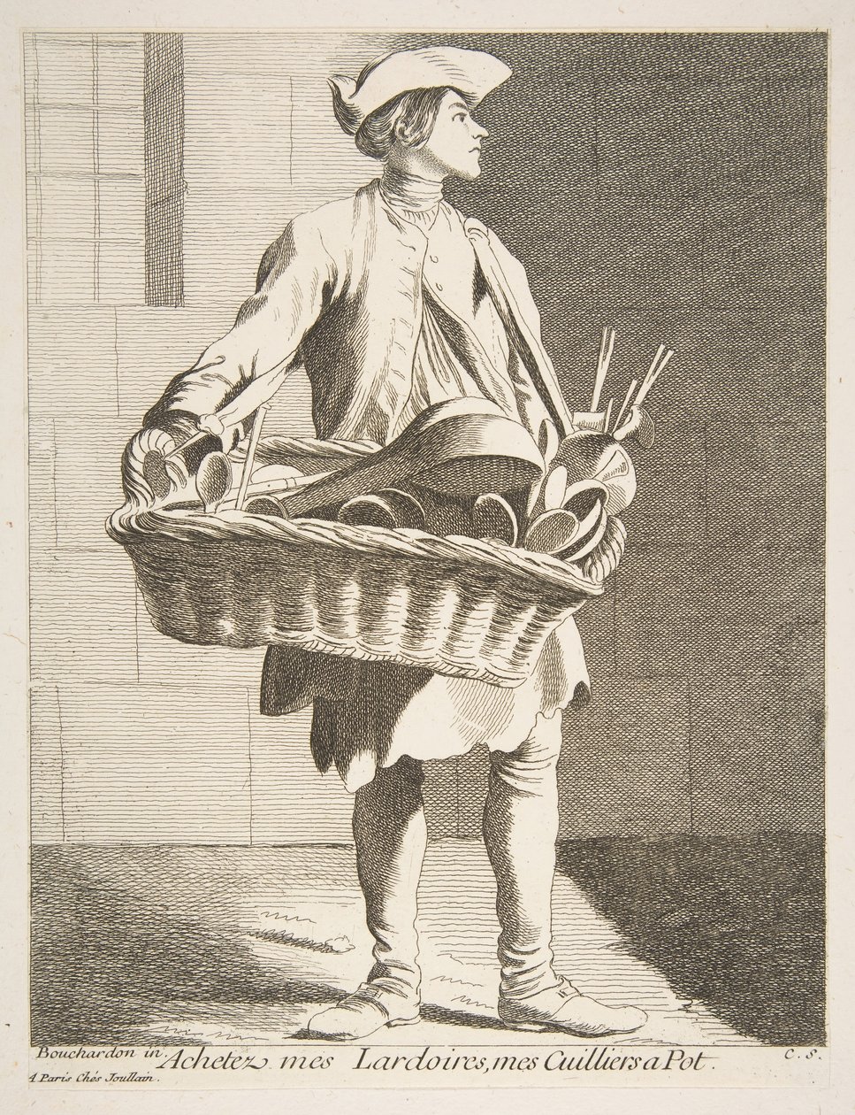 Vendedor de utensilios de cocina, 1746 de Anne Claude Philippe de Caylus