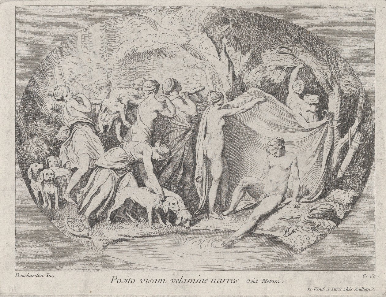Diana en el baño después de regresar de la caza de Anne Claude Philippe de Caylus