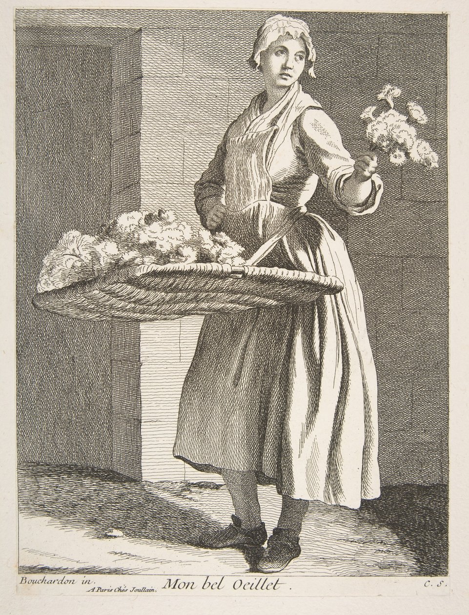 Vendedor de Flores, 1738 de Anne Claude Philippe de Caylus