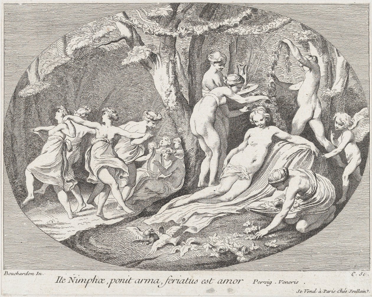 Vayan ninfas, que depongan sus armas, ¡el amor está descansando! de Anne Claude Philippe de Caylus