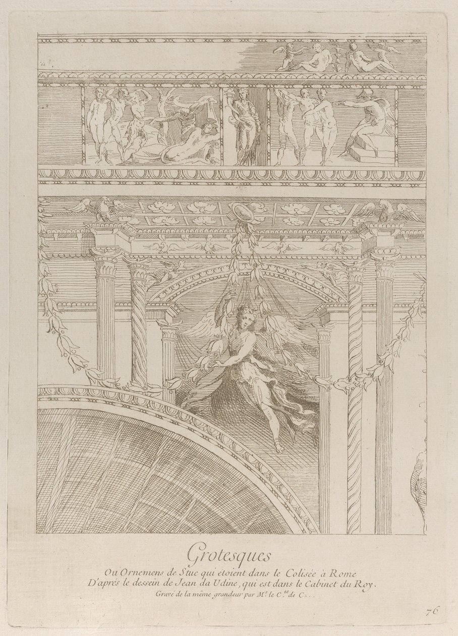 Grotescos (detalle) de Anne Claude Philippe de Caylus