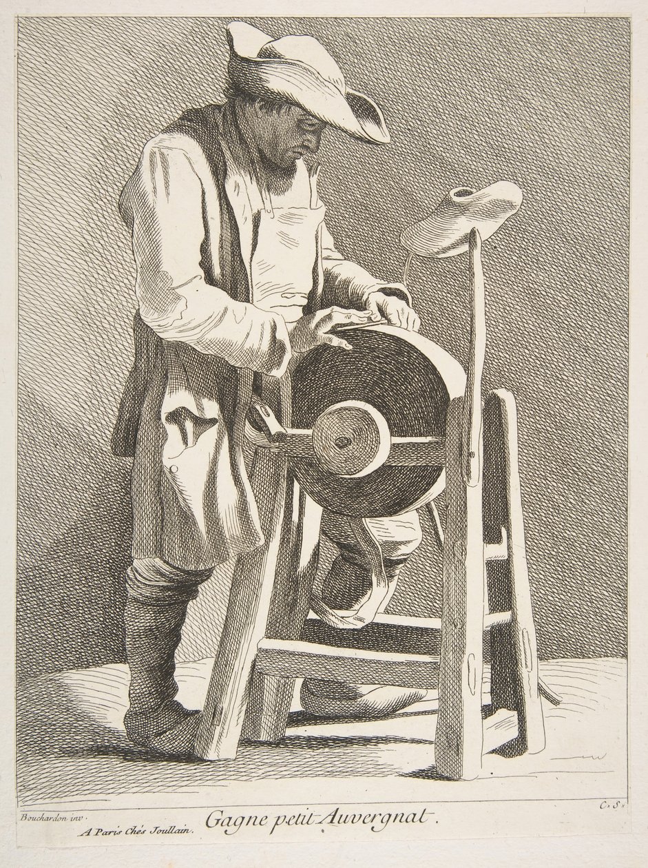 Afilador de Cuchillos, 1742 de Anne Claude Philippe de Caylus