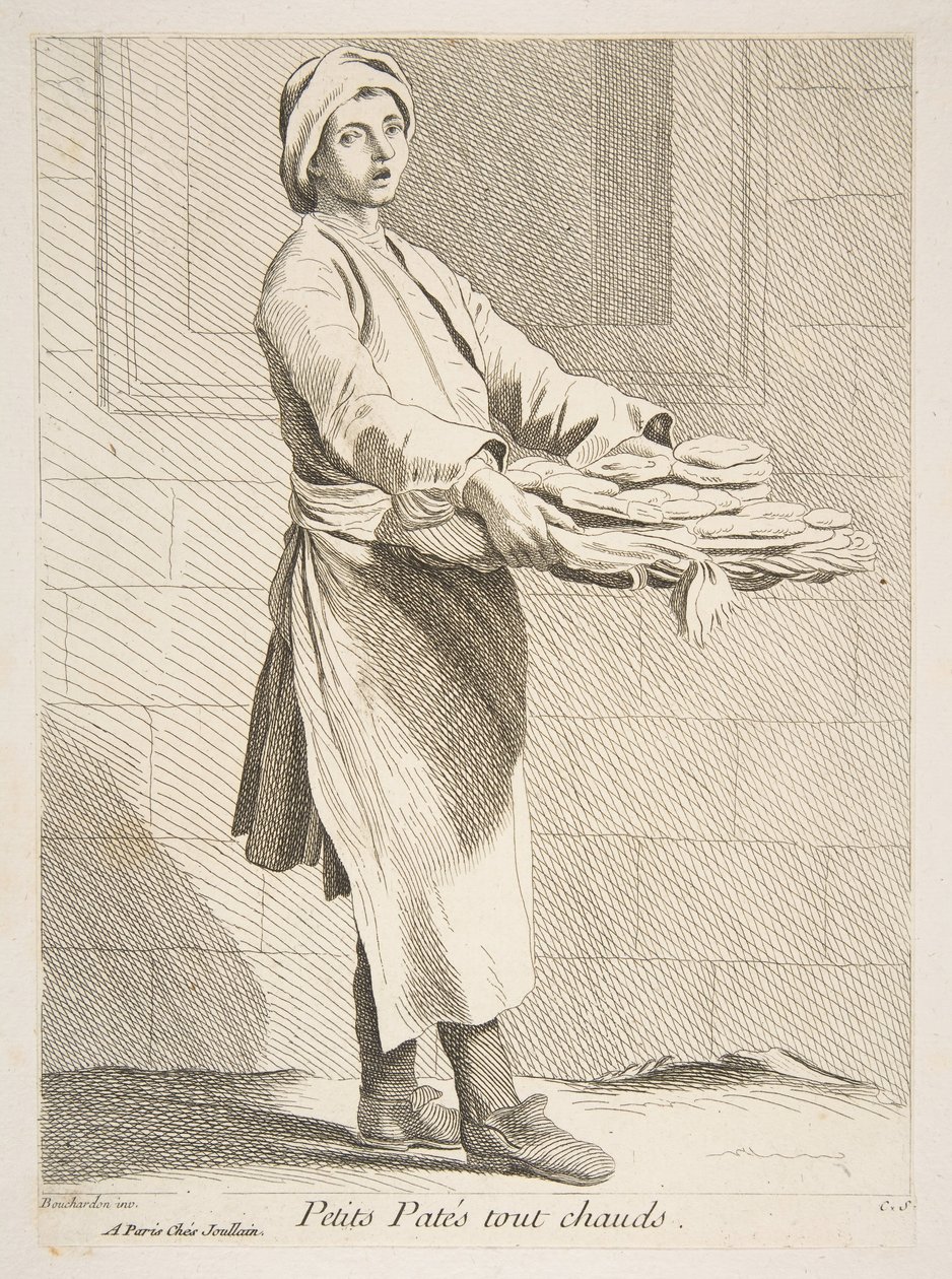 Vendedor de pasteles, 1738 de Anne Claude Philippe de Caylus