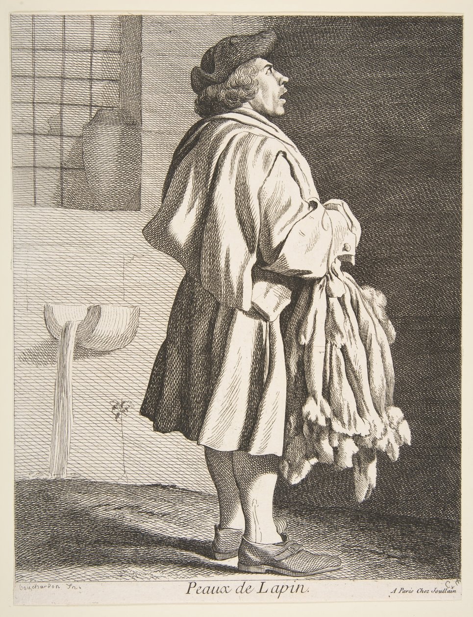 Vendedor de pieles de conejo, 1737 de Anne Claude Philippe de Caylus