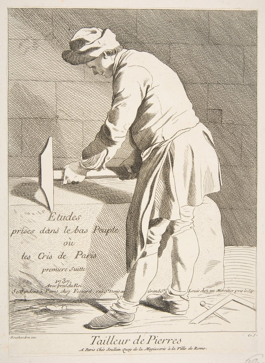 Cortador de Piedra, 1737 de Anne Claude Philippe de Caylus