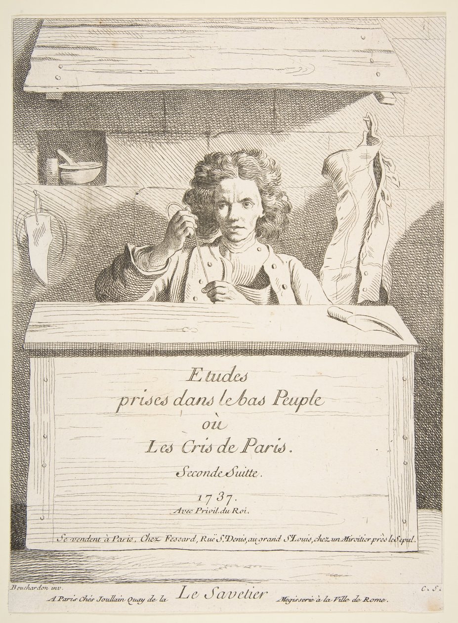 El Zapatero, 1737 de Anne Claude Philippe de Caylus