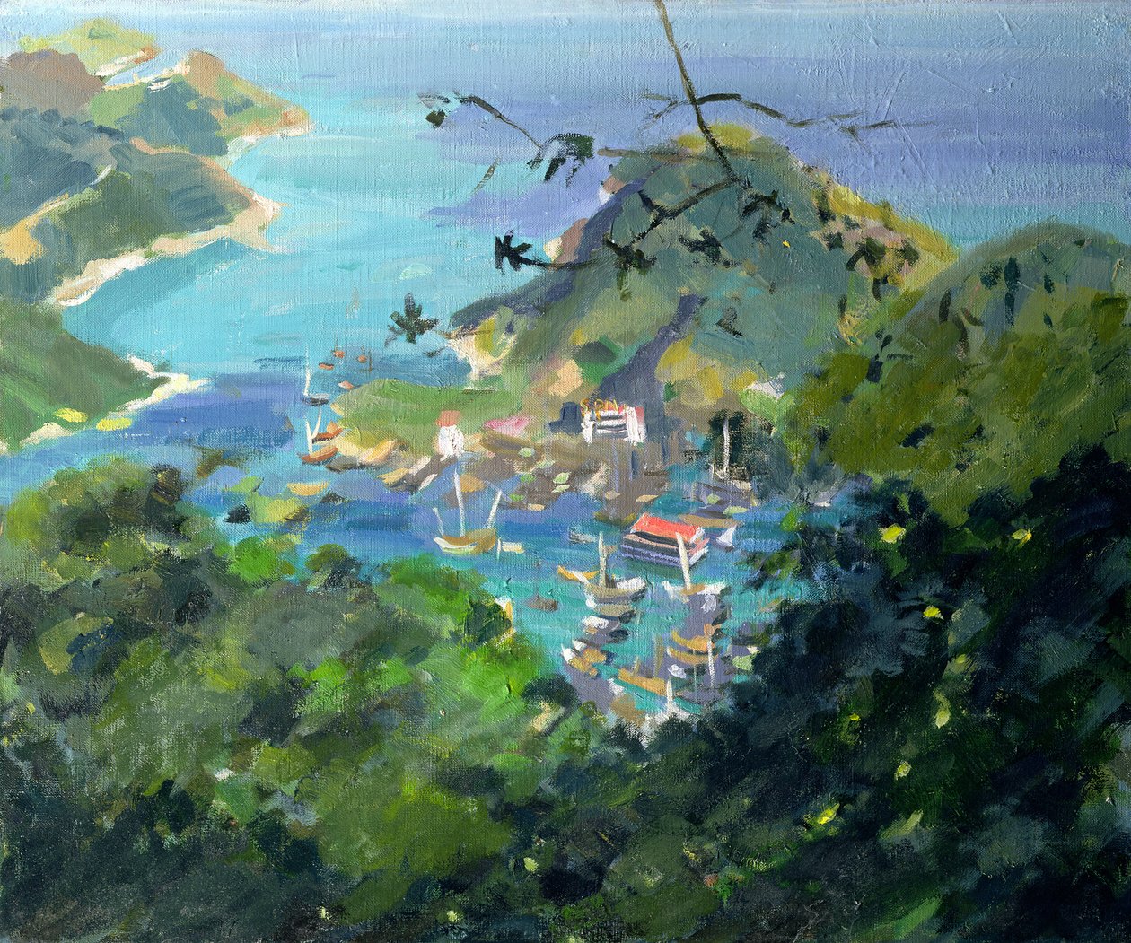 Vista de Aberdeen desde el Pico, Hong Kong de Anne Durham