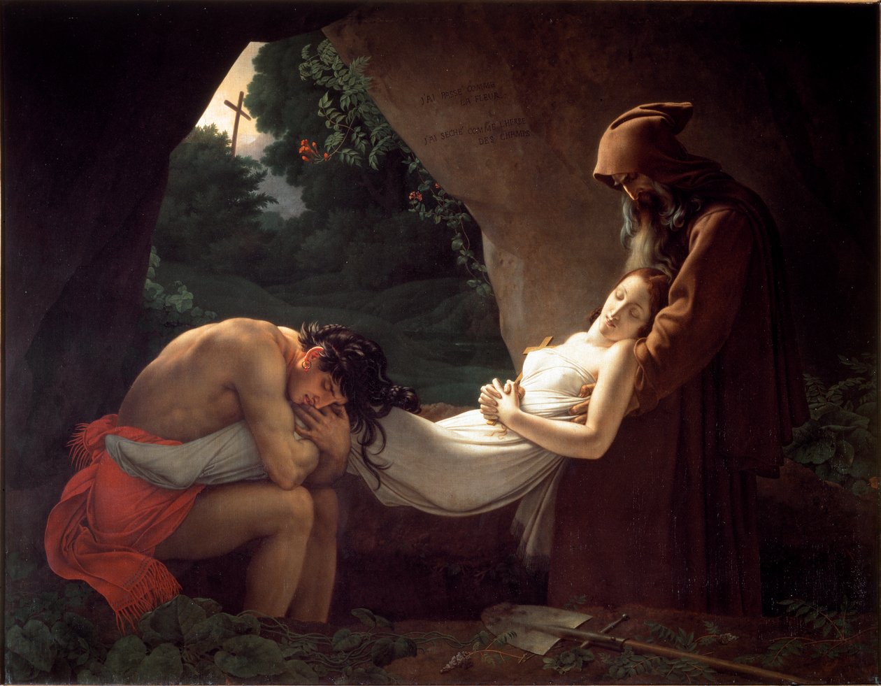 Atala en la tumba de Anne Louis Girodet de Roucy Trioson