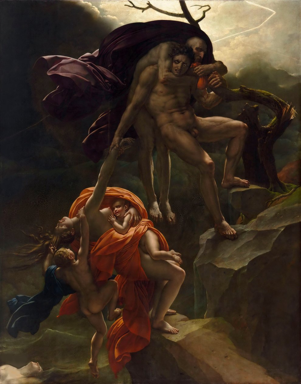Una escena de diluvio, ca. 1806 de Anne Louis Girodet de Roucy Trioson