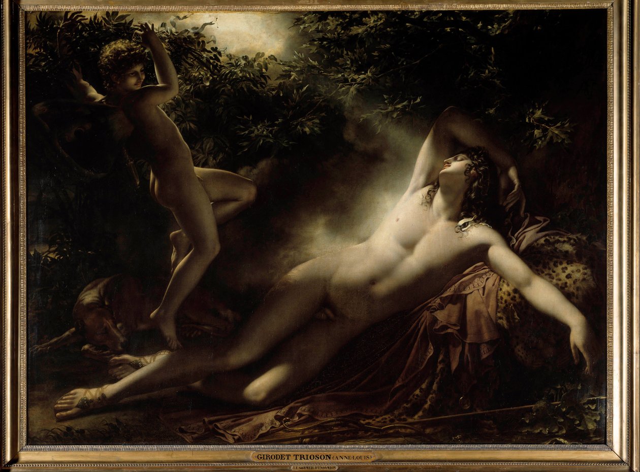 El sueño de Endimión o Endimión, efecto de la luna de Anne Louis Girodet de Roucy Trioson