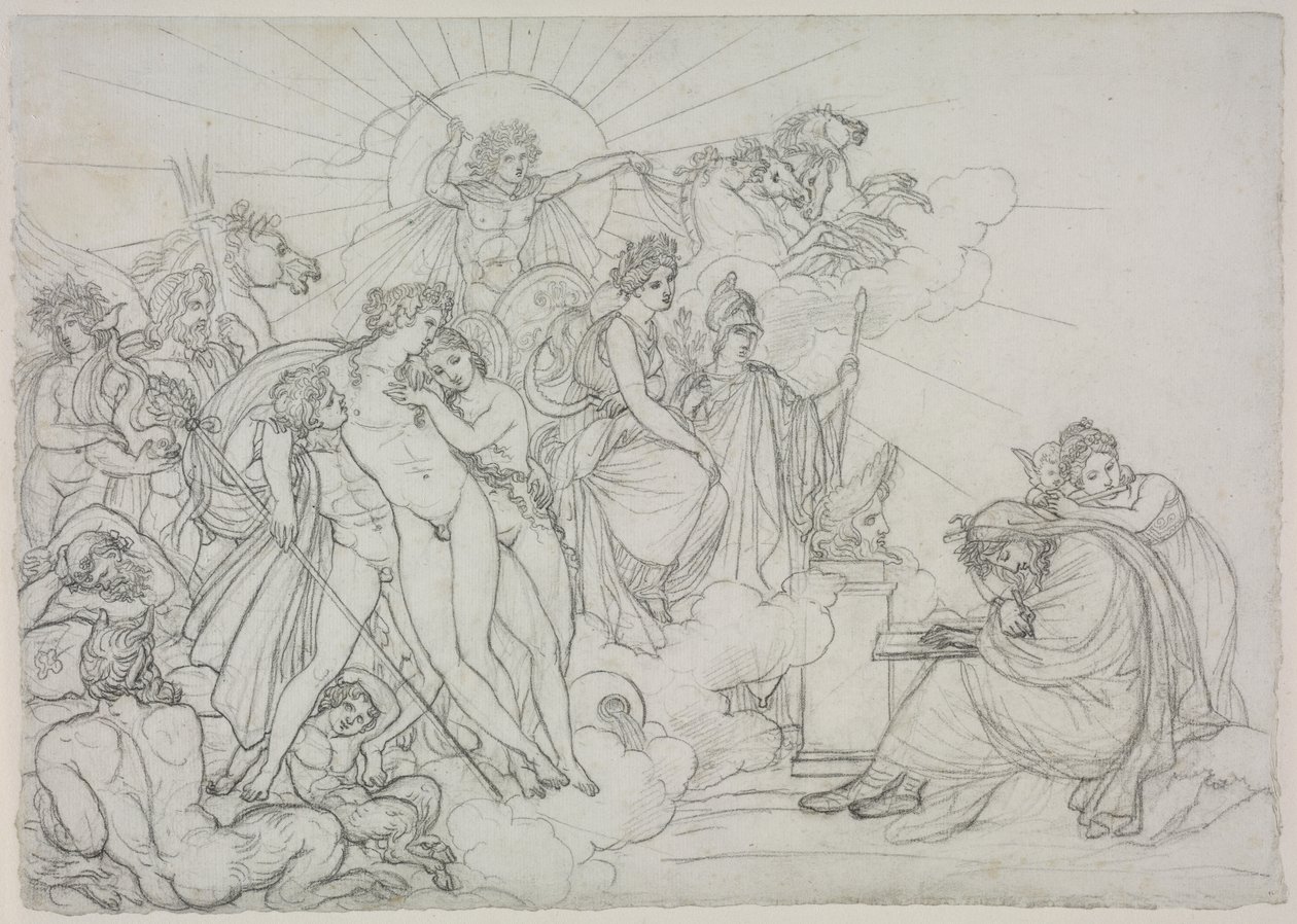 Invocación a las Divinidades que presiden la Agricultura de las "Geórgicas" de Virgilio de Anne Louis Girodet de Roucy Trioson