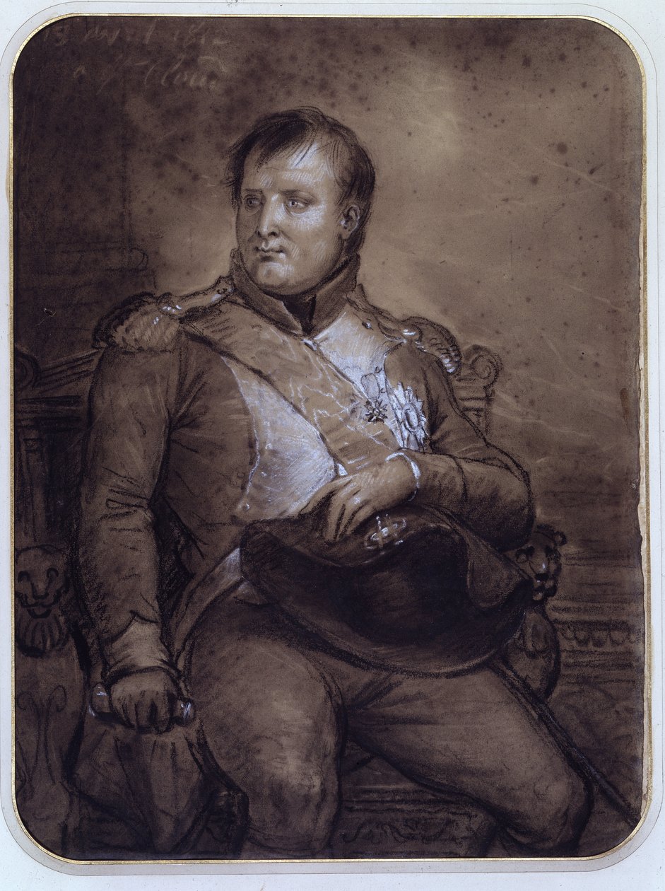 Napoleón I en Saint-Cloud, 1812 de Anne Louis Girodet de Roucy Trioson