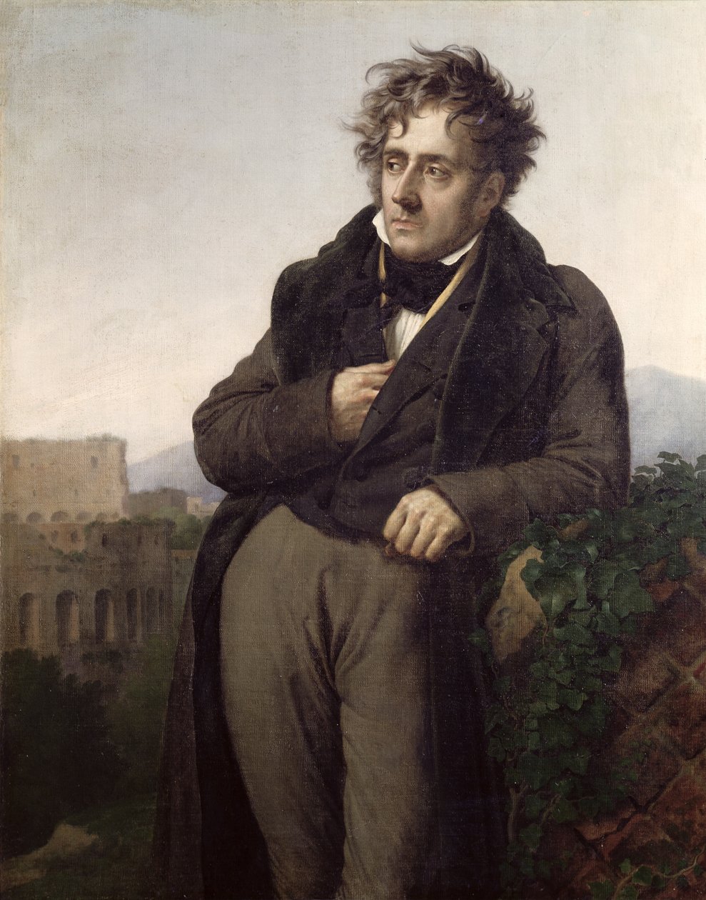 Retrato de François René (1768-1848) Vizconde de Chateaubriand, c.1811 de Anne Louis Girodet de Roucy Trioson