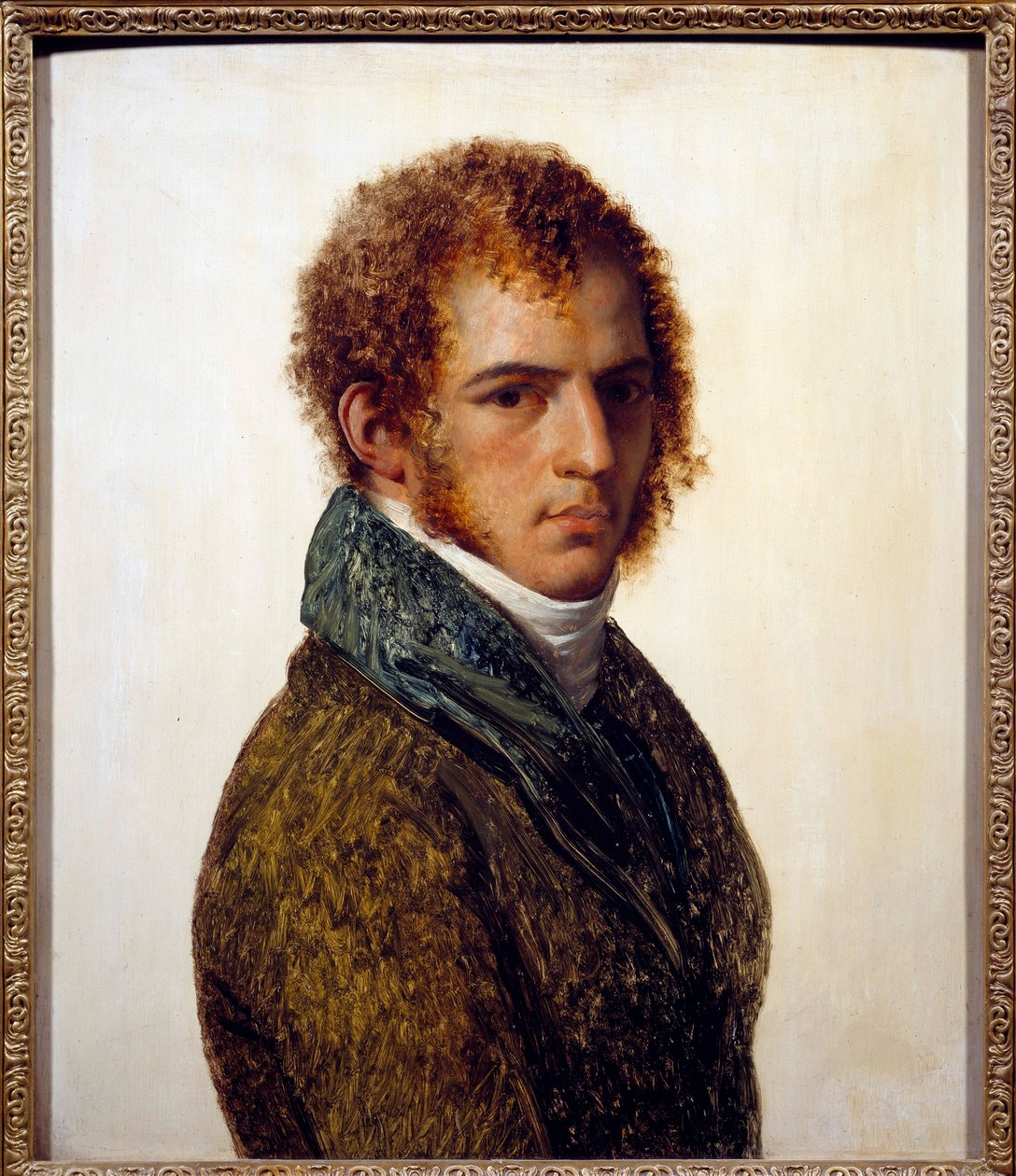 Retrato del pintor Benjamin Rolland de Anne Louis Girodet de Roucy Trioson
