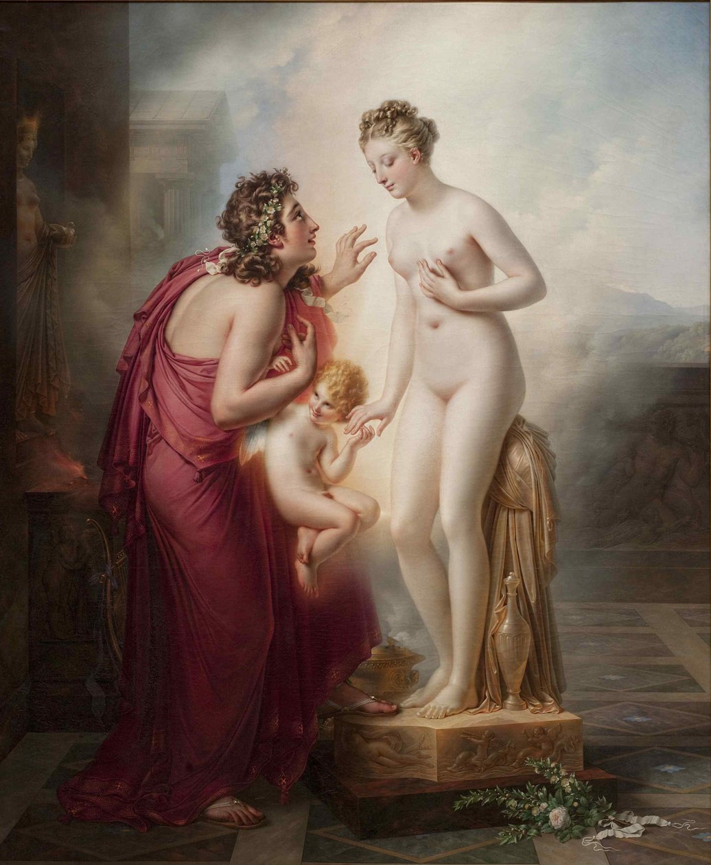 Pigmalión y Galatea de Anne Louis Girodet de Roucy Trioson