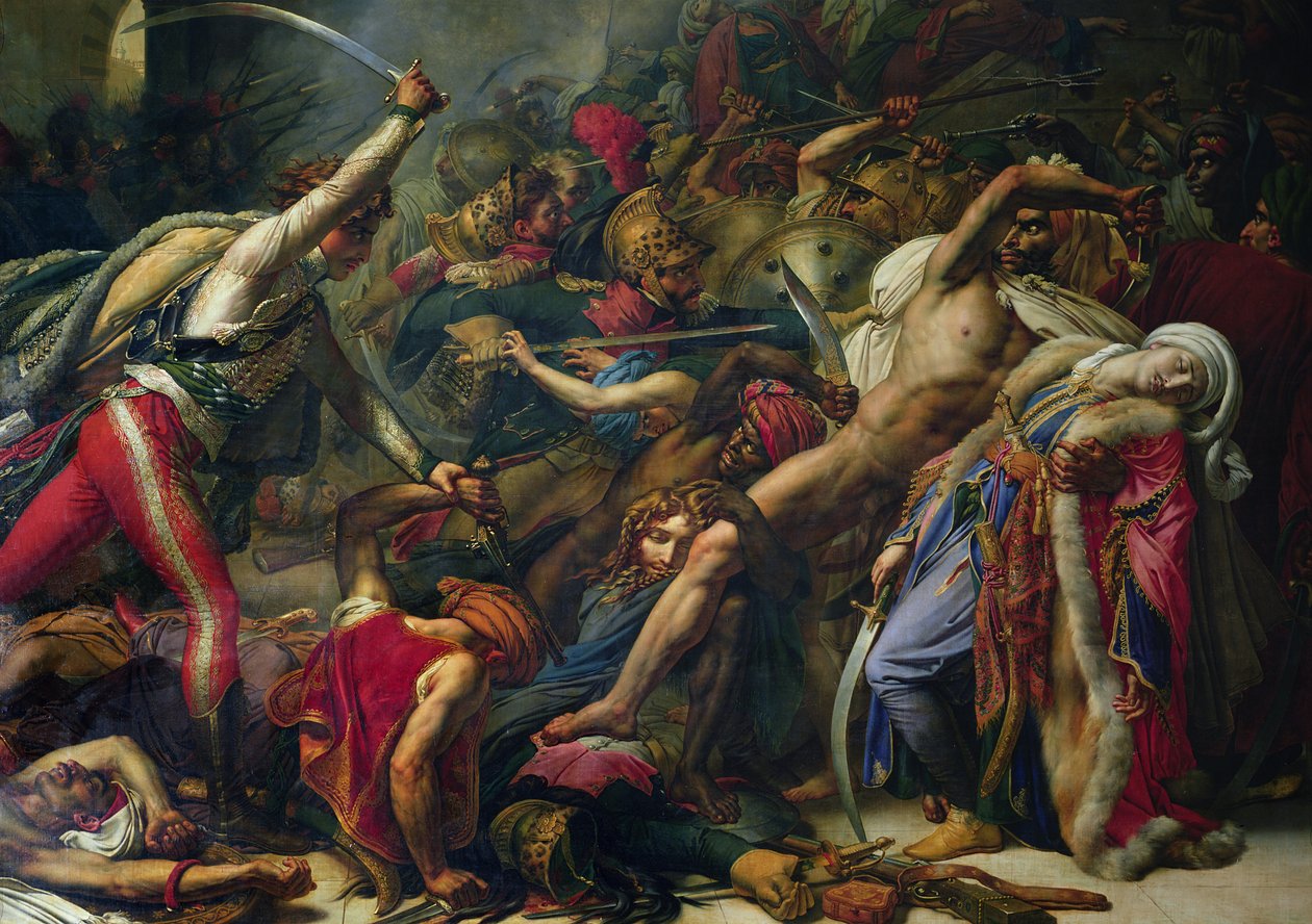 La revuelta en El Cairo, 21 de octubre de 1798 (detalle) de Anne Louis Girodet de Roucy Trioson