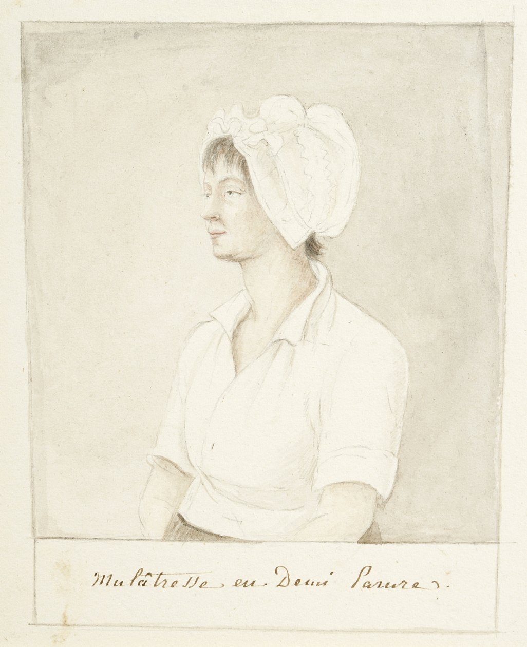 Retrato de una niña mulata de Anne Marguerite Hyde de Neuville