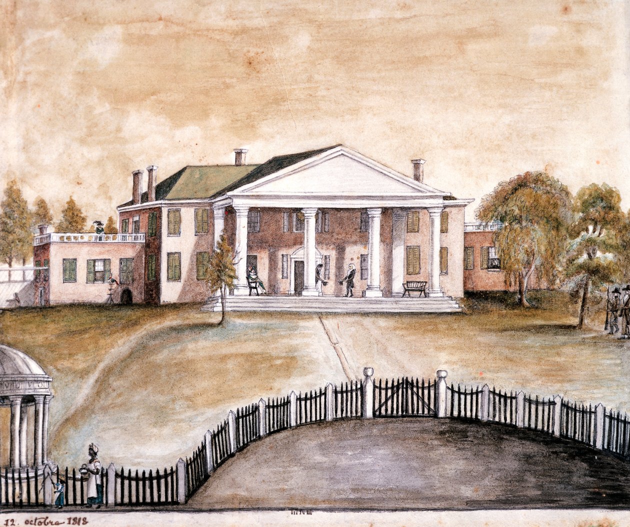 Casa del Presidente James Madison en Montpelier, Virginia de Anne Marguerite Hyde de Neuville