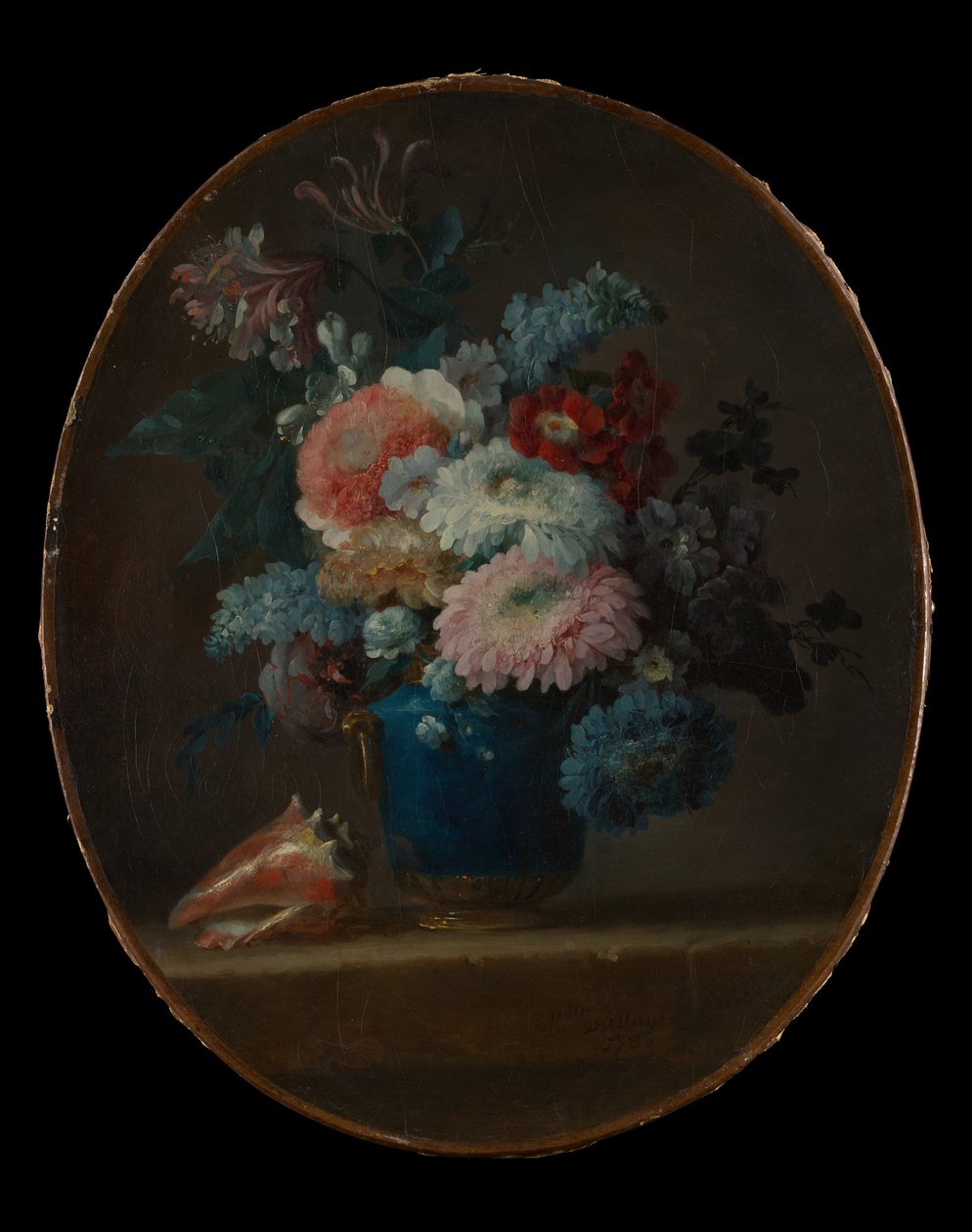 Jarrón de Flores y Concha de Anne Vallayer Coster