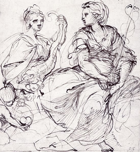 Abundancia y Felicidad de Annibale Carracci