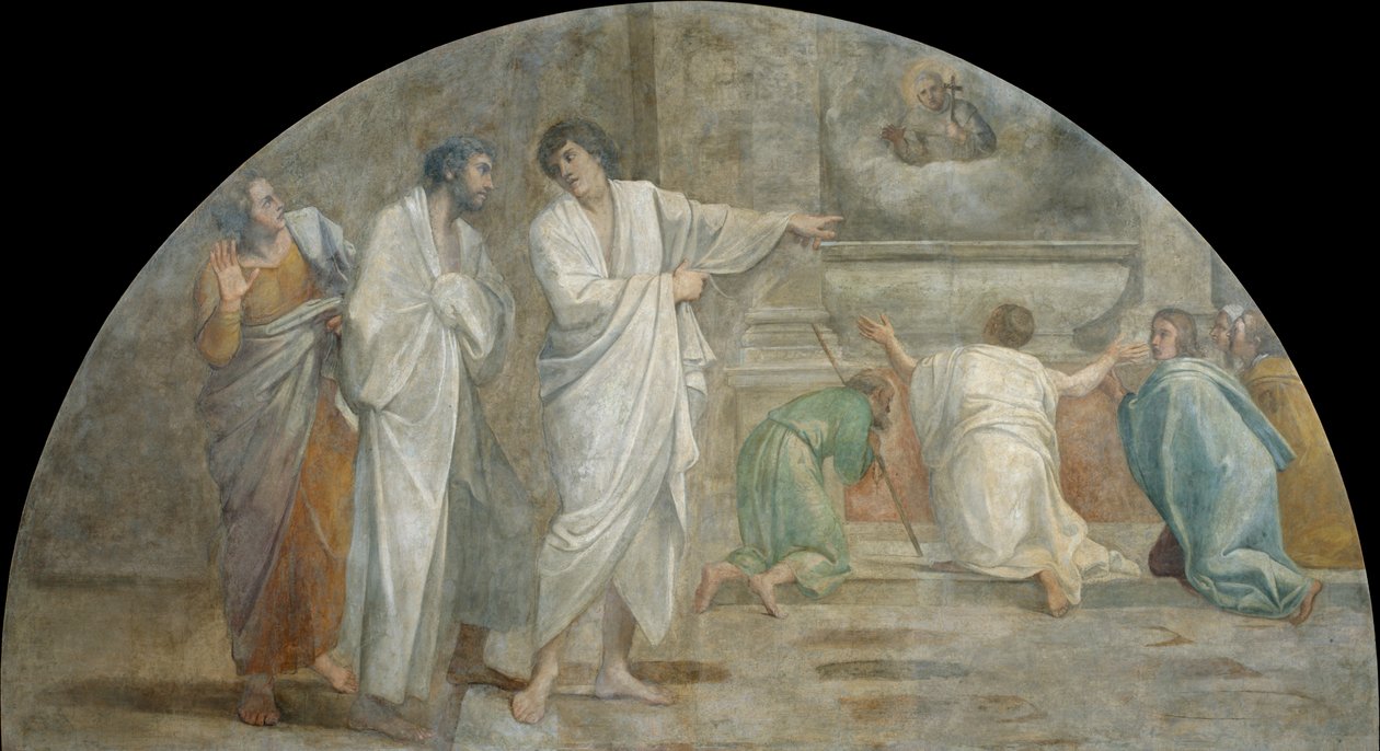 Aparición de San Diego sobre su sepulcro de Annibale Carracci