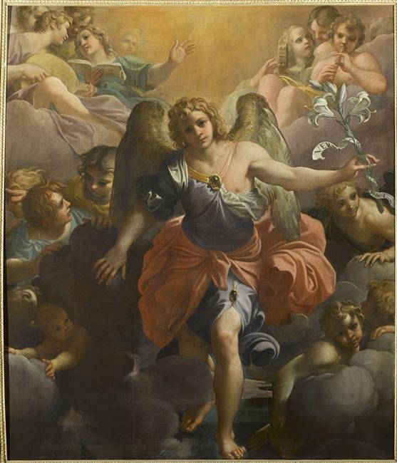 Arcángel Gabriel de Annibale Carracci
