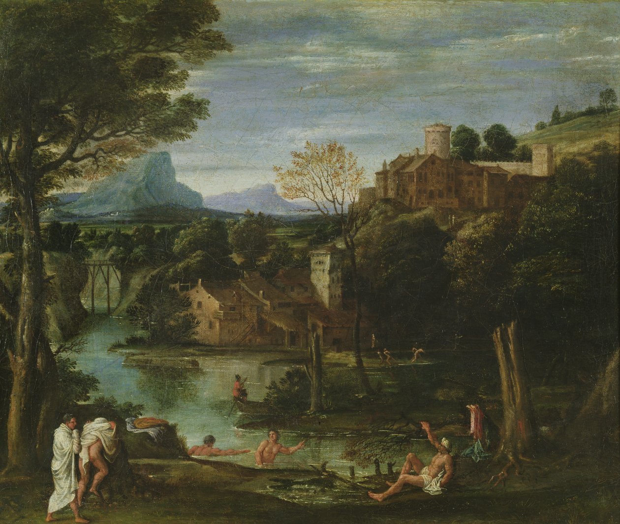 Paisaje, c.1602 de Annibale Carracci