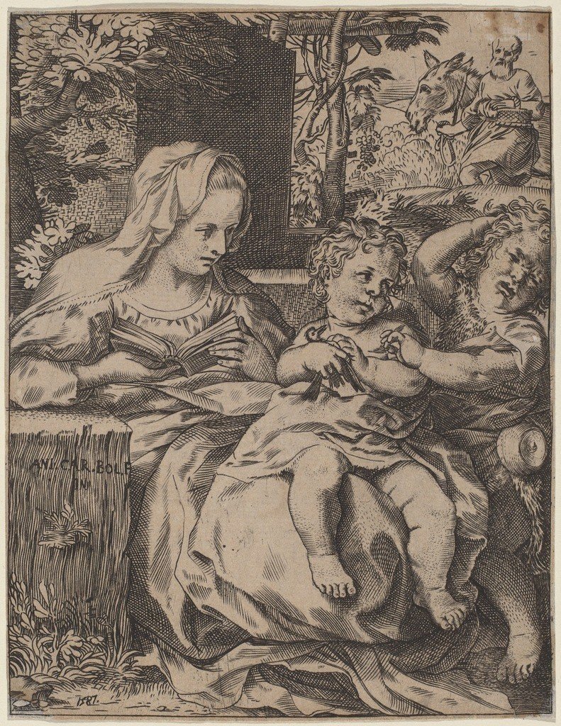 Madonna de la golondrina de Annibale Carracci
