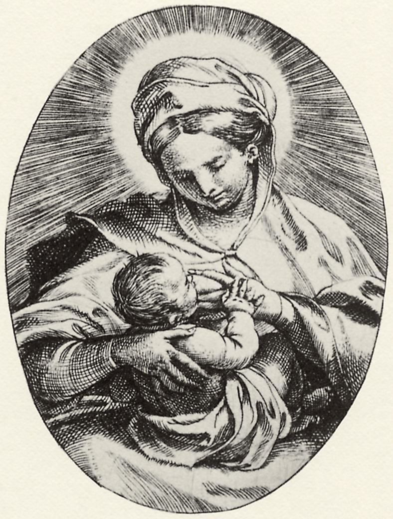 Madonna lactante de Annibale Carracci