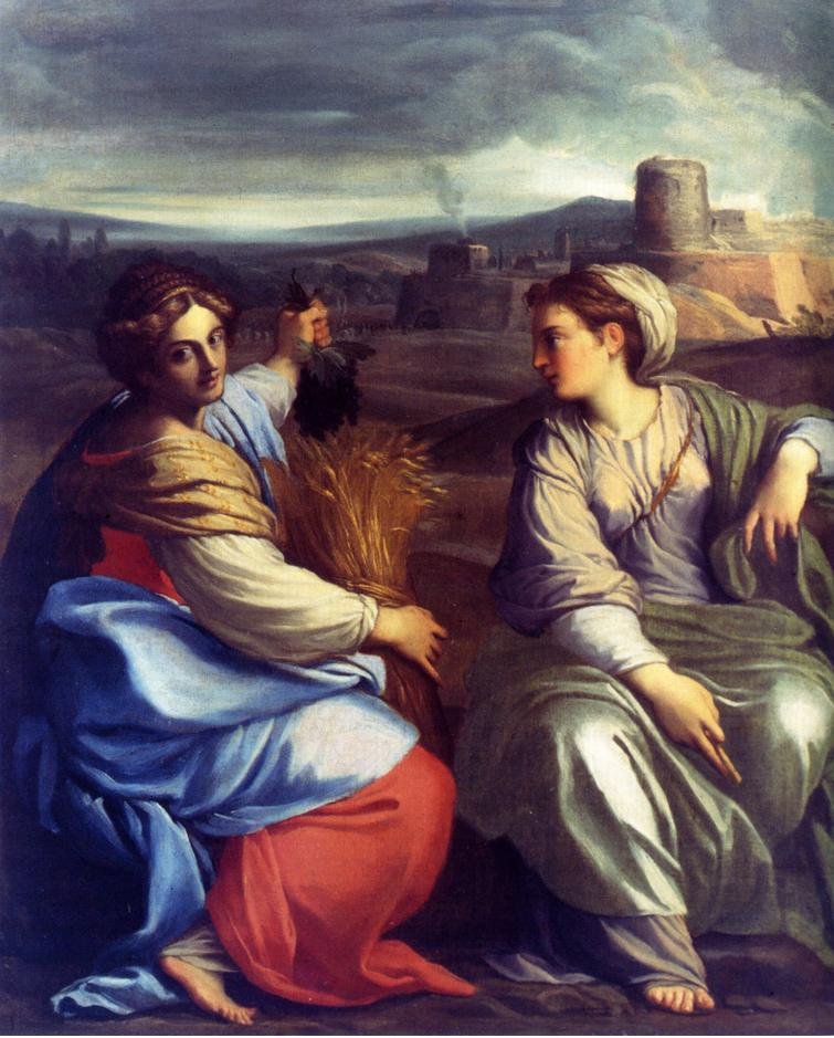 Abundancia y Felicidad de Annibale Carracci