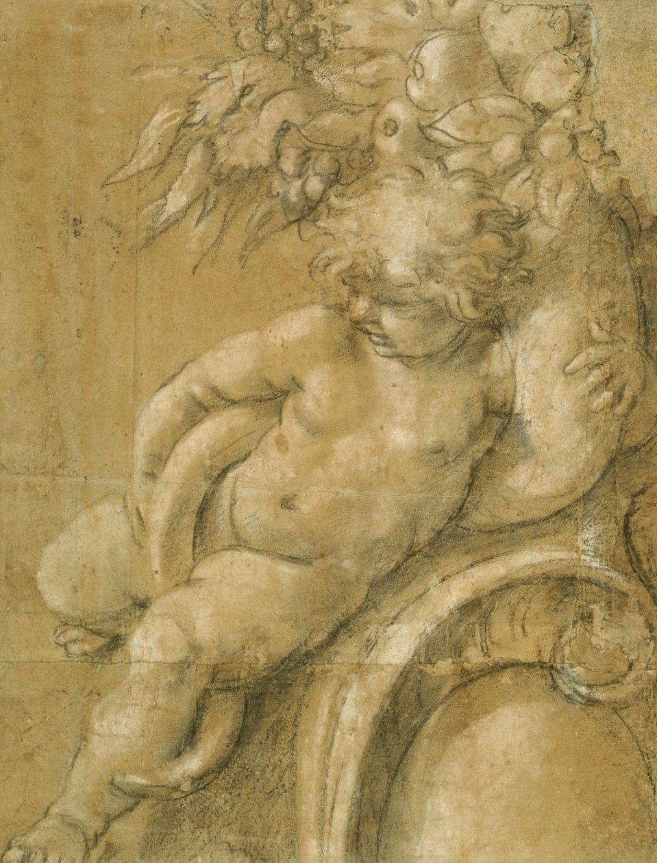 Putto con una cornucopia de Annibale Carracci