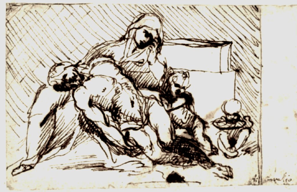 Boceto para Pieta de Annibale Carracci