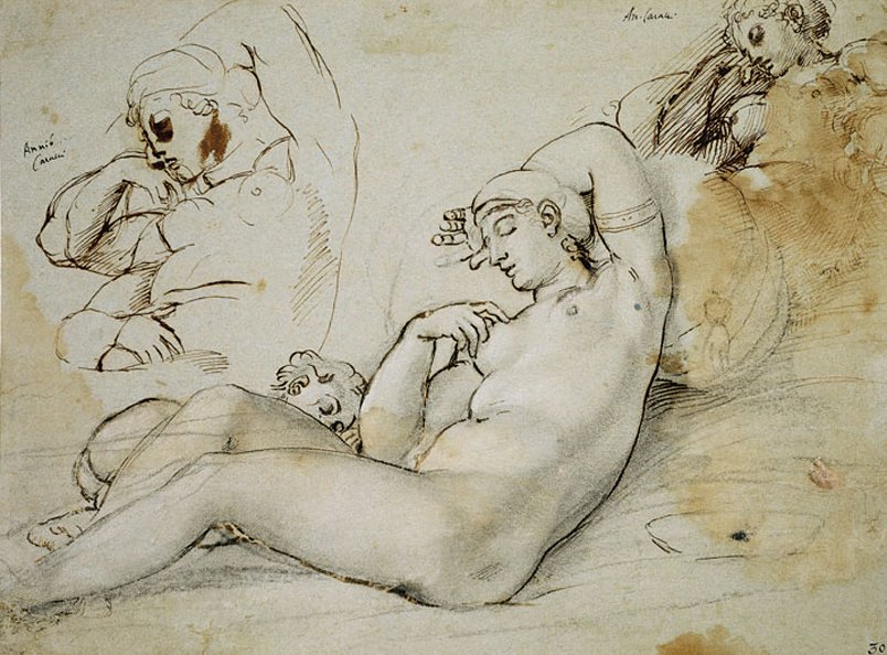 Venus durmiente de Annibale Carracci