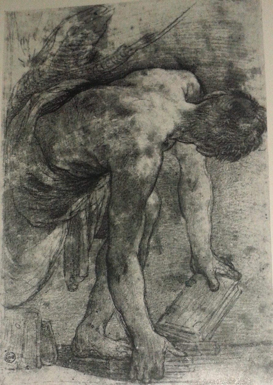 Estudio para frescos del friso Magnani de Annibale Carracci