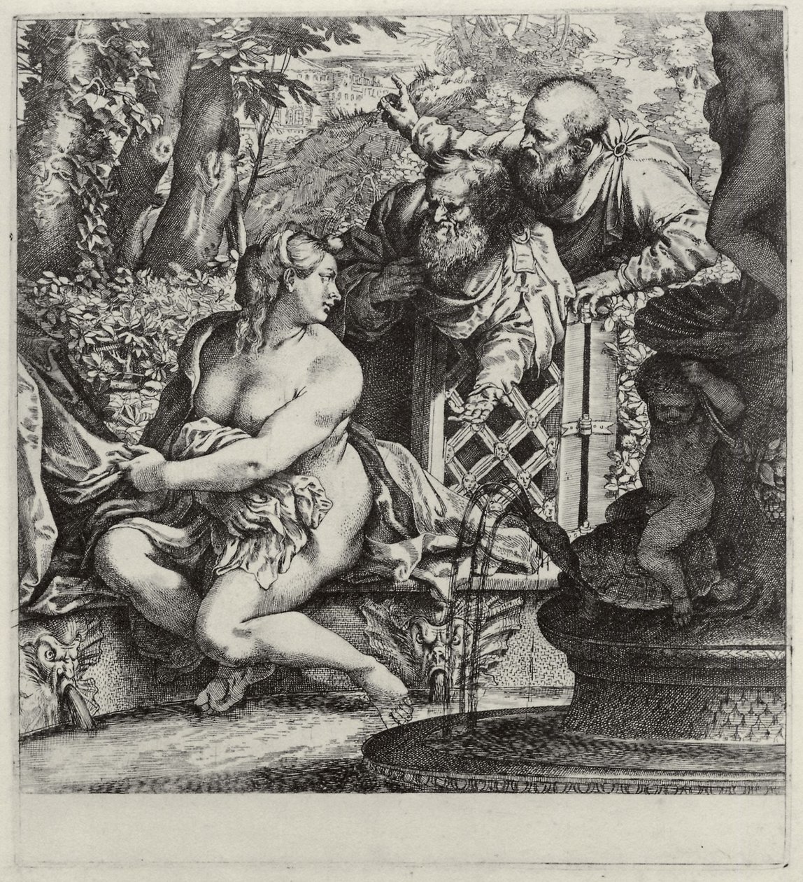 Susana y los ancianos de Annibale Carracci