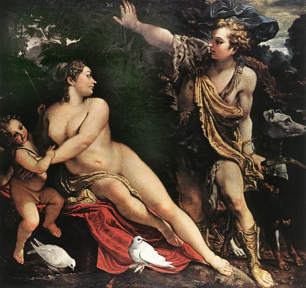 Venus y Adonis de Annibale Carracci
