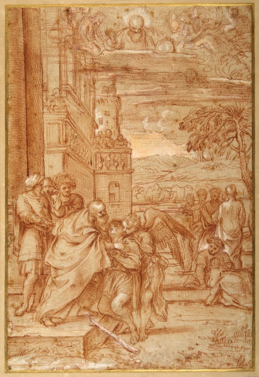 El regreso del hijo pródigo, después de Annibale Carracci de Annibale (follower of) Carracci