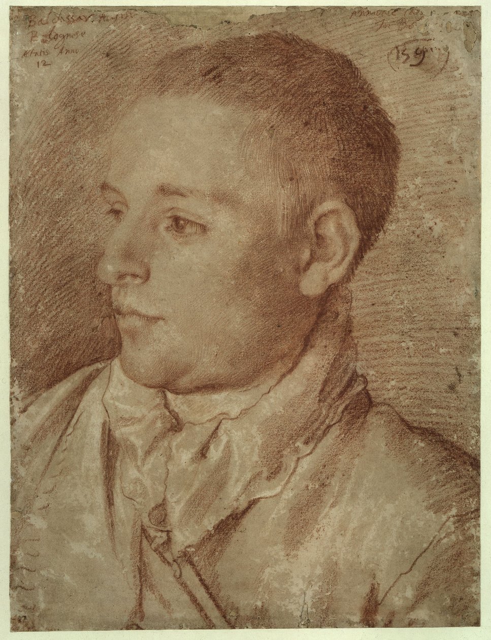 Retrato de Baldassare Aloisi, llamado Galanino de Annibale Carracci