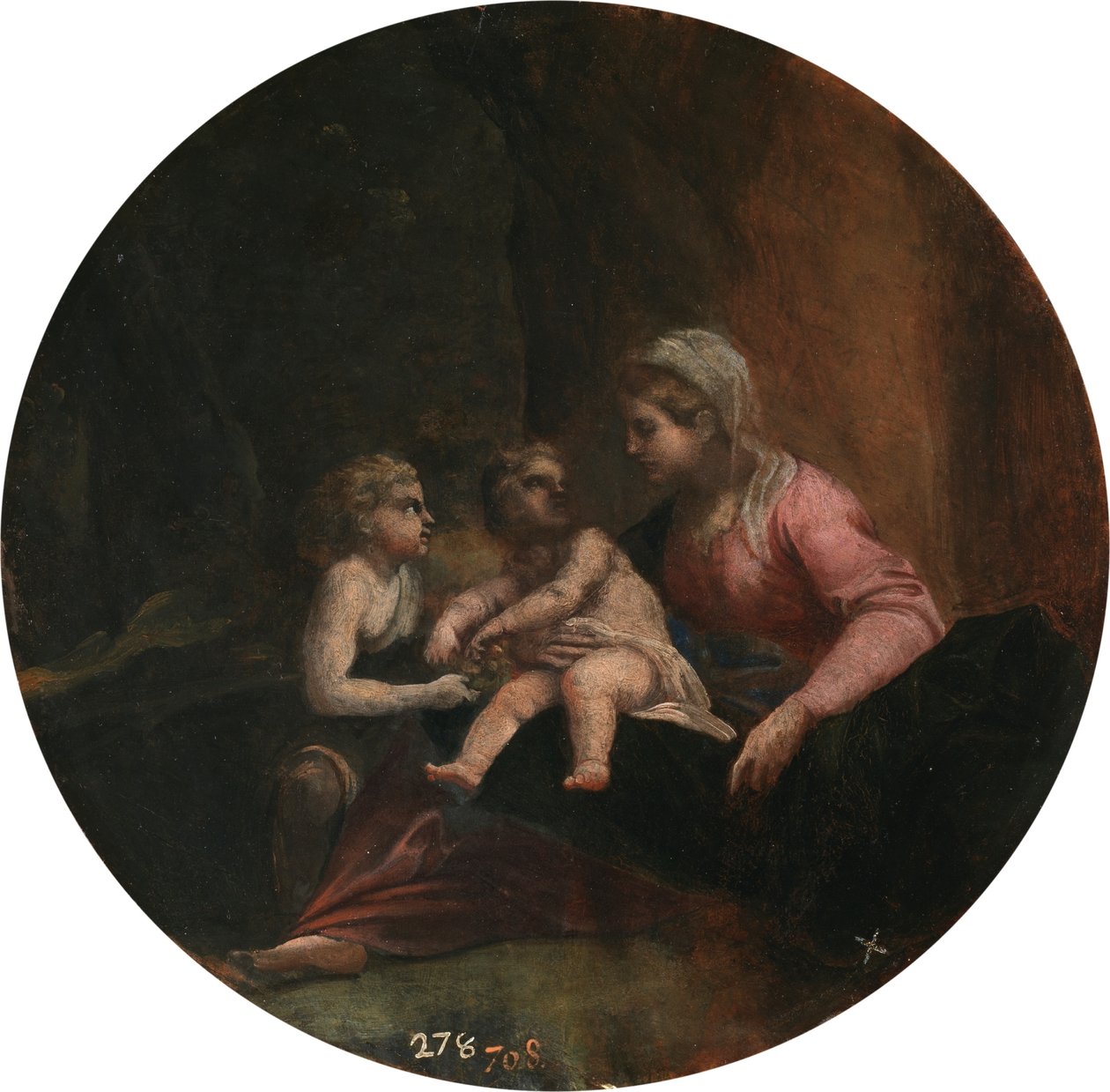 Carracci - La Virgen y el Niño con el Niño San Juan Bautista, 1599 - 1600 de Annibale Carracci