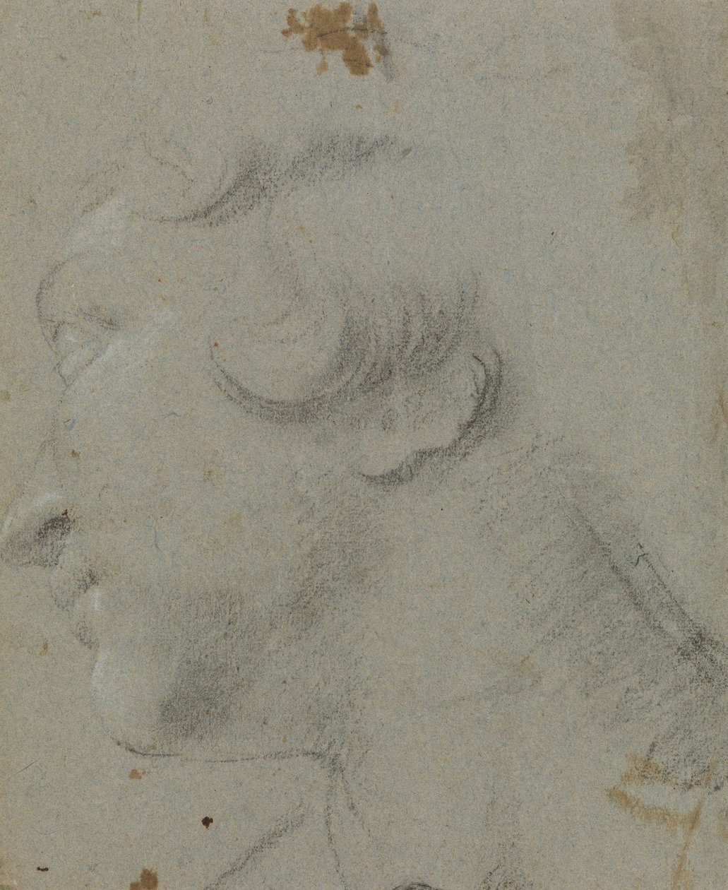 Carracci - r Cabeza de Santa Catalina, RCIN 902115 de Annibale Carracci