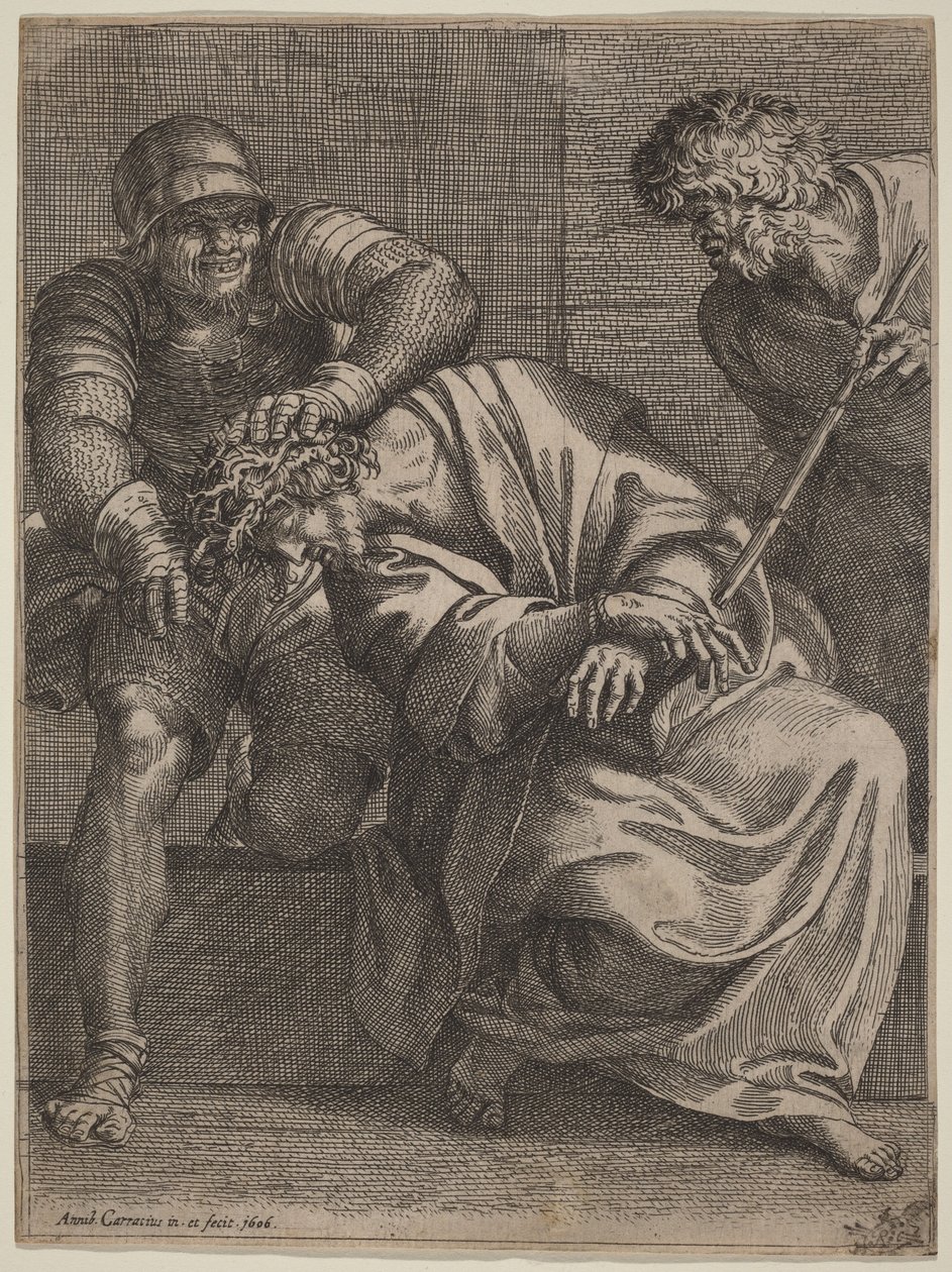 Cristo coronado de espinas de Annibale Carracci