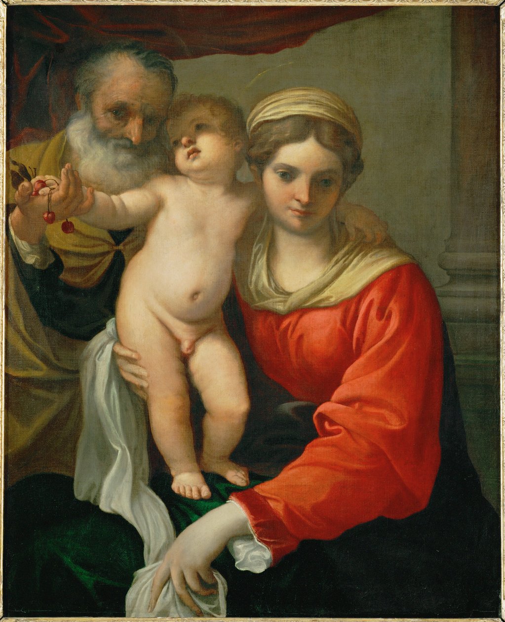 Madonna con cerezas ... de Annibale Carracci