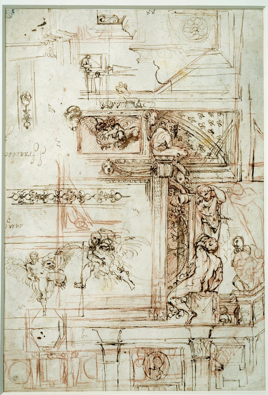 Proyecto para la galería Farnese de Annibale Carracci