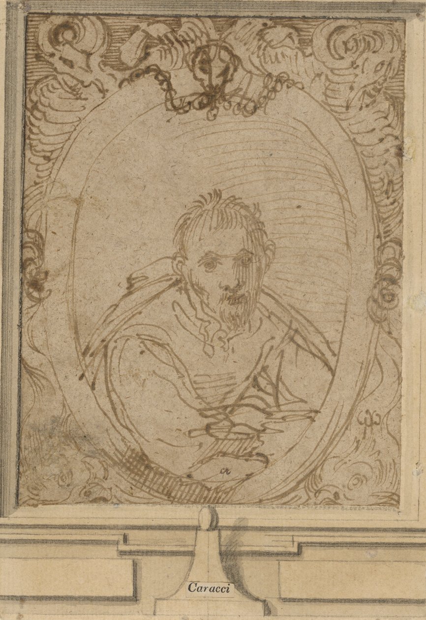 Autorretrato, c.1580 de Annibale Carracci