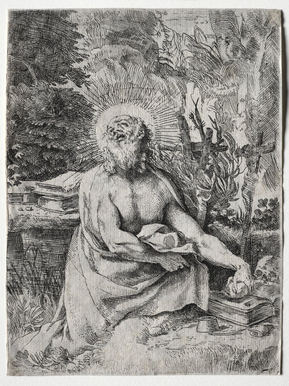 San Jerónimo, c. 1591 de Annibale Carracci