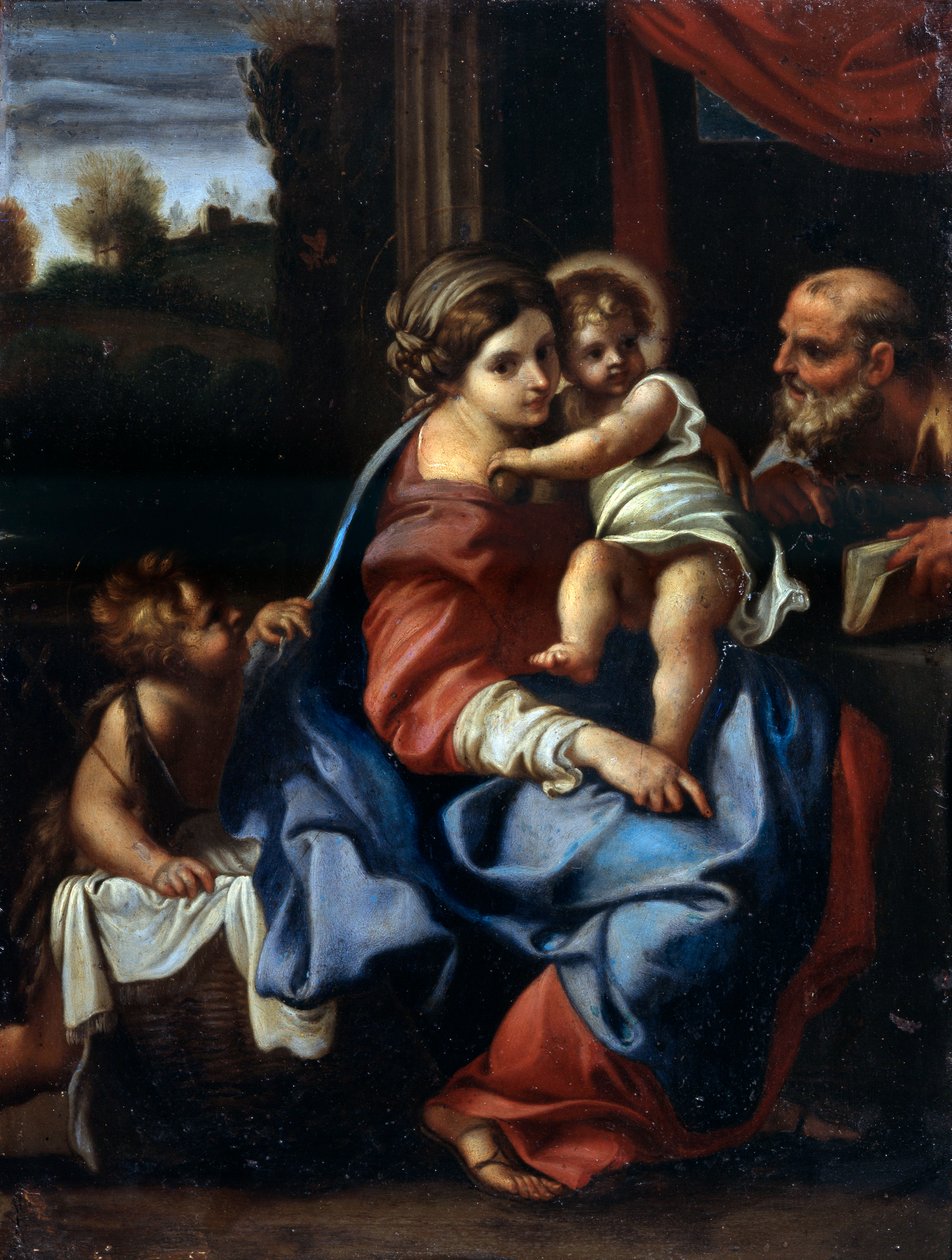 La Sagrada Familia con San Juan Bautista de niño, finales del siglo XVI o principios del siglo XVII de Annibale Carracci
