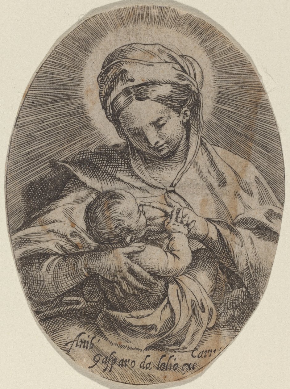 La Madonna amamantando al Niño Jesús de Annibale Carracci