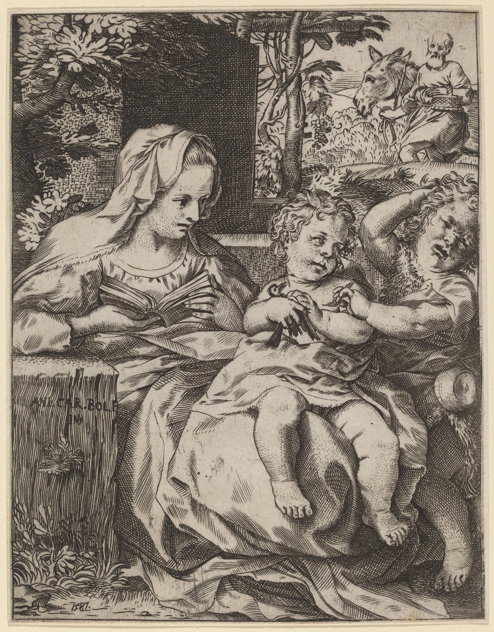 La Madonna de la Golondrina (La Madonna Della Rondinella) de Annibale Carracci
